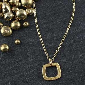 Baby Geo Square Necklace
