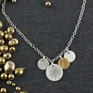 Four Dot Necklace (n-dt14-ms)