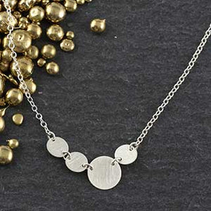 Linked Sterling Dots Necklace