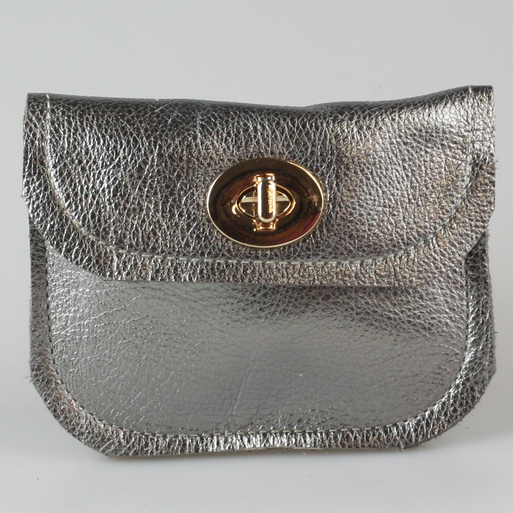 The Turnlock Metallic Wallet: 3 sizes! - Zina Kao Exclusives