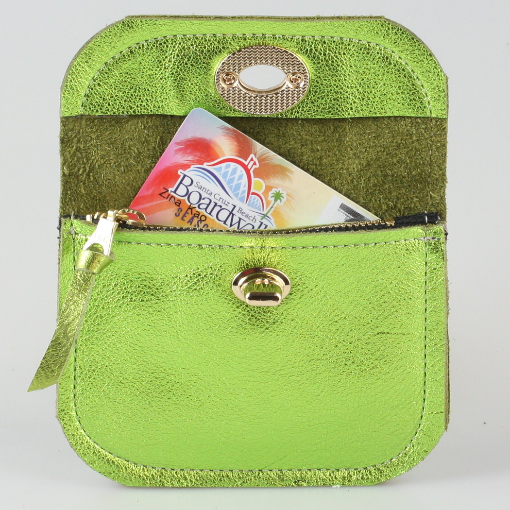 The Turnlock Metallic Wallet: 3 sizes! - Zina Kao Exclusives The Turnlock Metallic Wallet: 3 sizes! - Zina Kao Exclusives