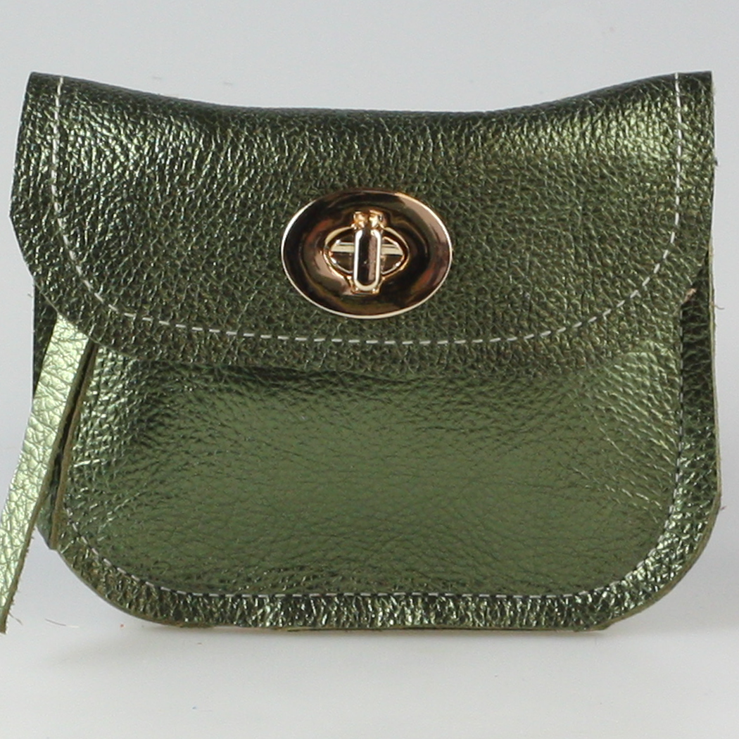 The Turnlock Metallic Wallet: 3 sizes! - Zina Kao Exclusives