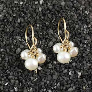 Mixed Pearl Cluster Earring (e-p400)