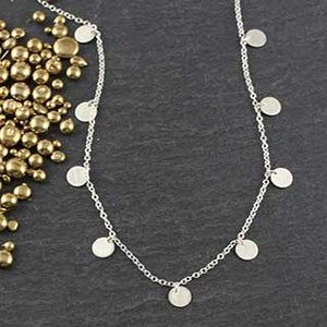 9 Dot Necklace (n-dt09-ss)