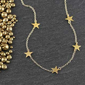 Five Tiny Star Necklace